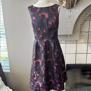 Adrianna papell size 4 fit and flare  Floral Sleeveless Dress